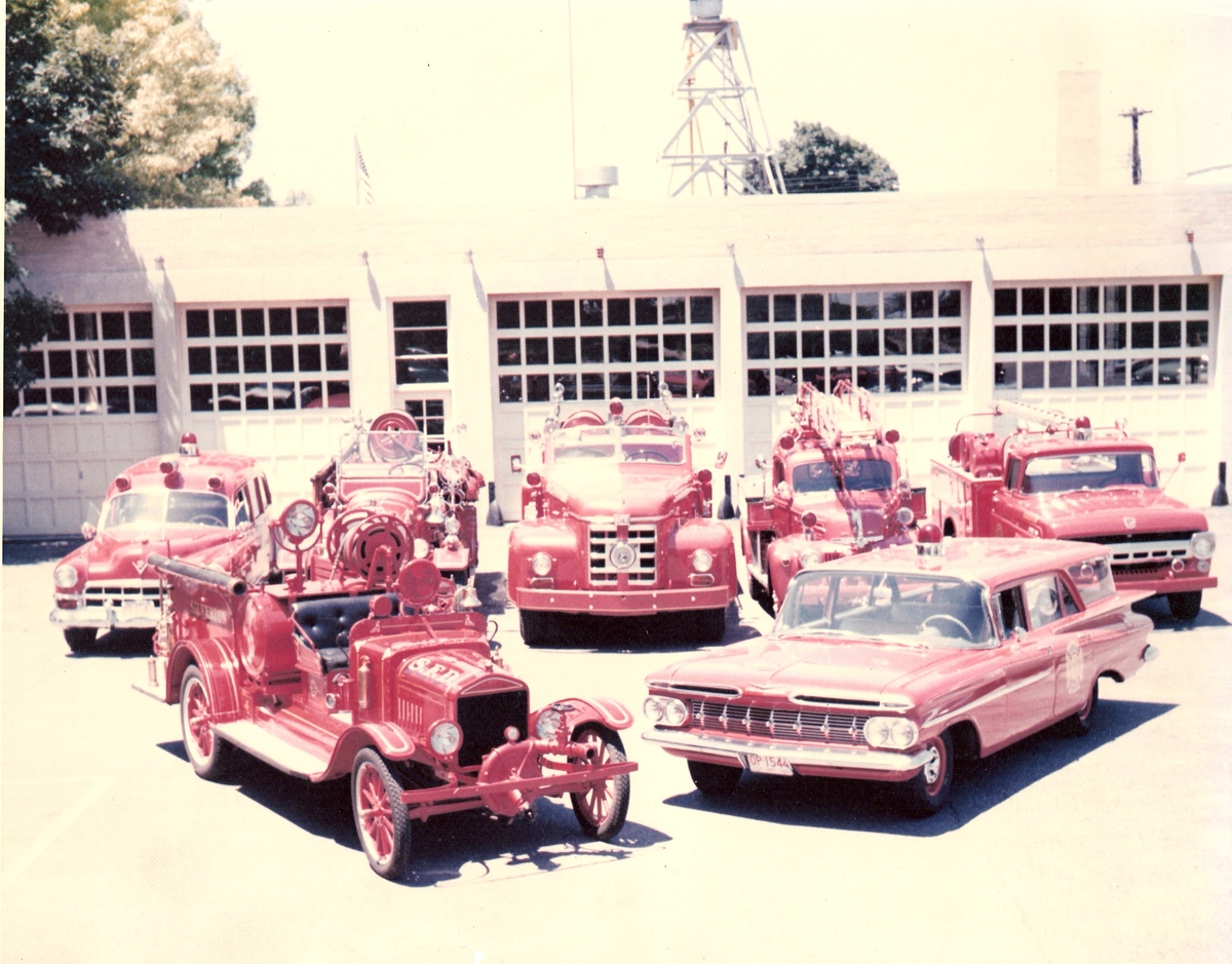 Fire trucks and ambulances 
